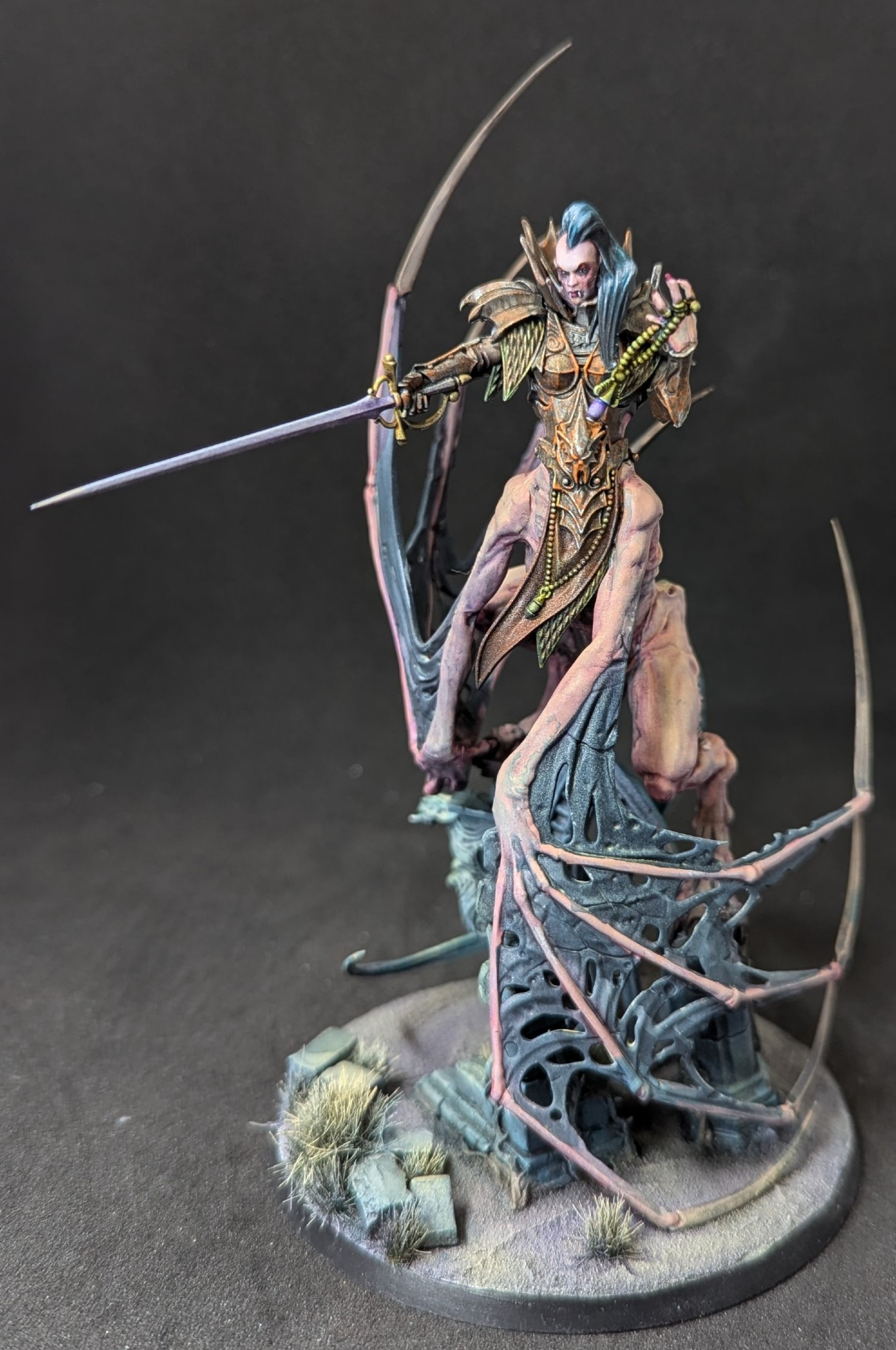 Picture of Lauka Vai, a part bat, part dragon, part vampire miniature figure from Games Workshop's Age of Sigmar range