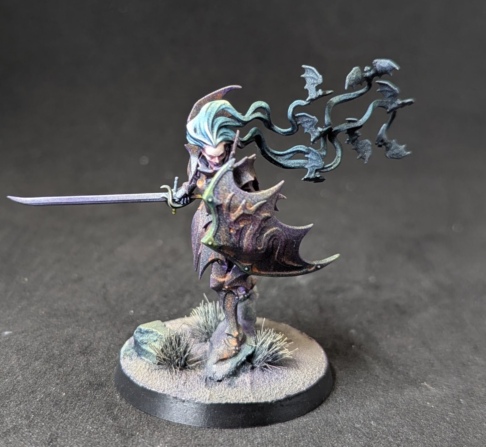 A Vampire Lord on foot miniature figure from Games Workshop's Age of Sigmar range