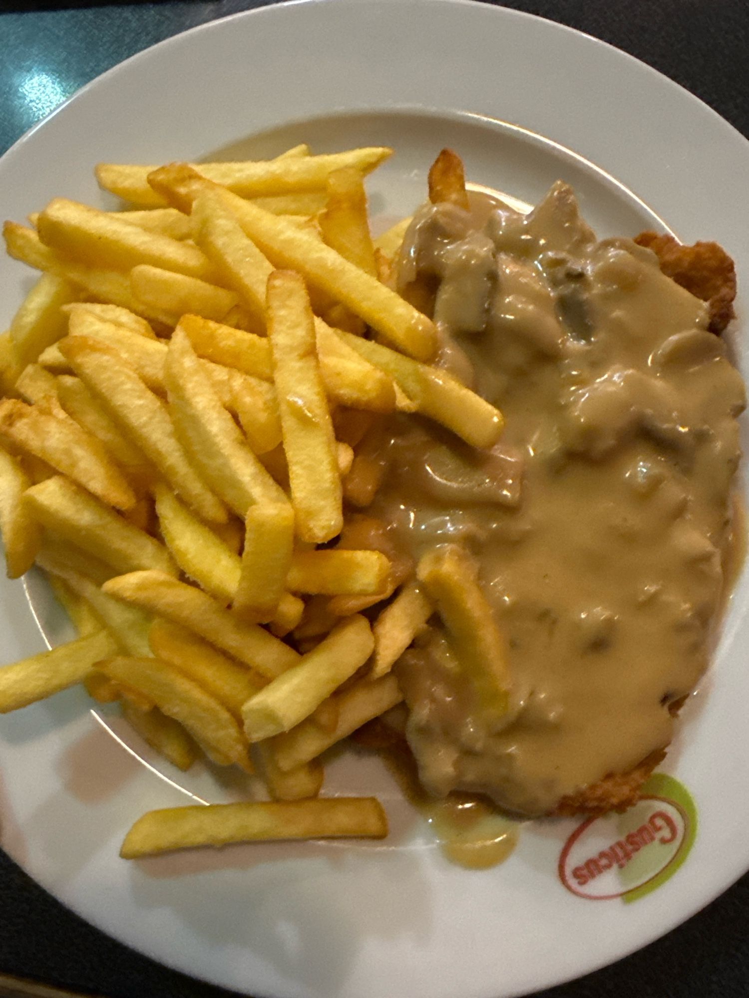 Schnitzel mit Pommes