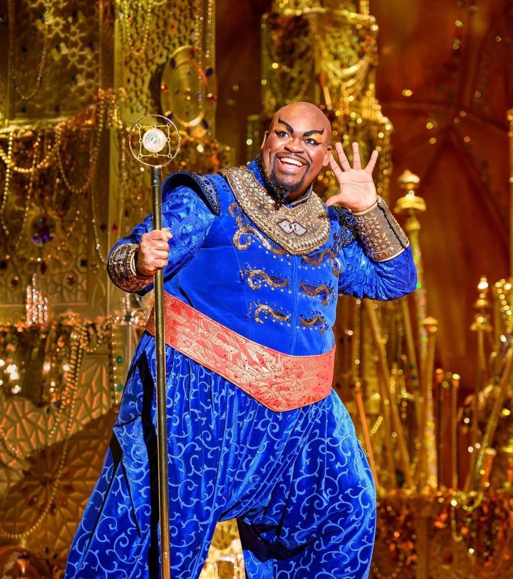 Marcus M. Martin as Genie in Broadway's Aladdin