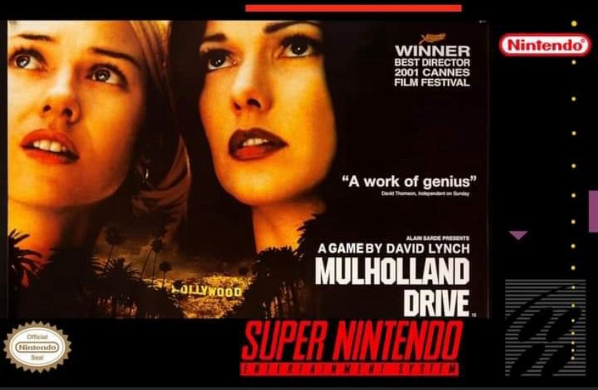 Super Nintendo game based on the film Mulholland Drive by David Lynch