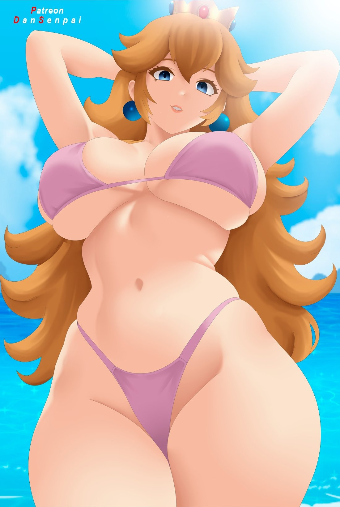 Hot Princess Peach near to you