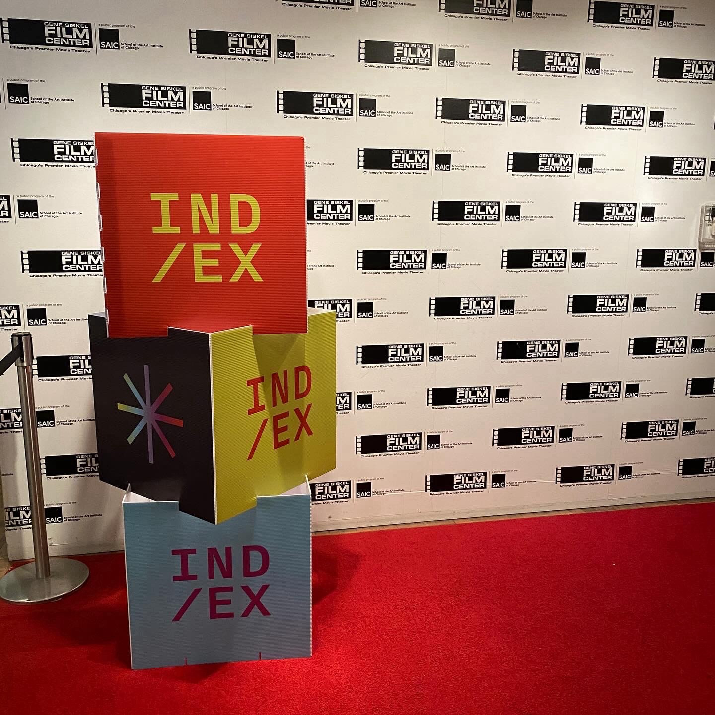 The IND/EX photo op at the Gene Siskel Film Center