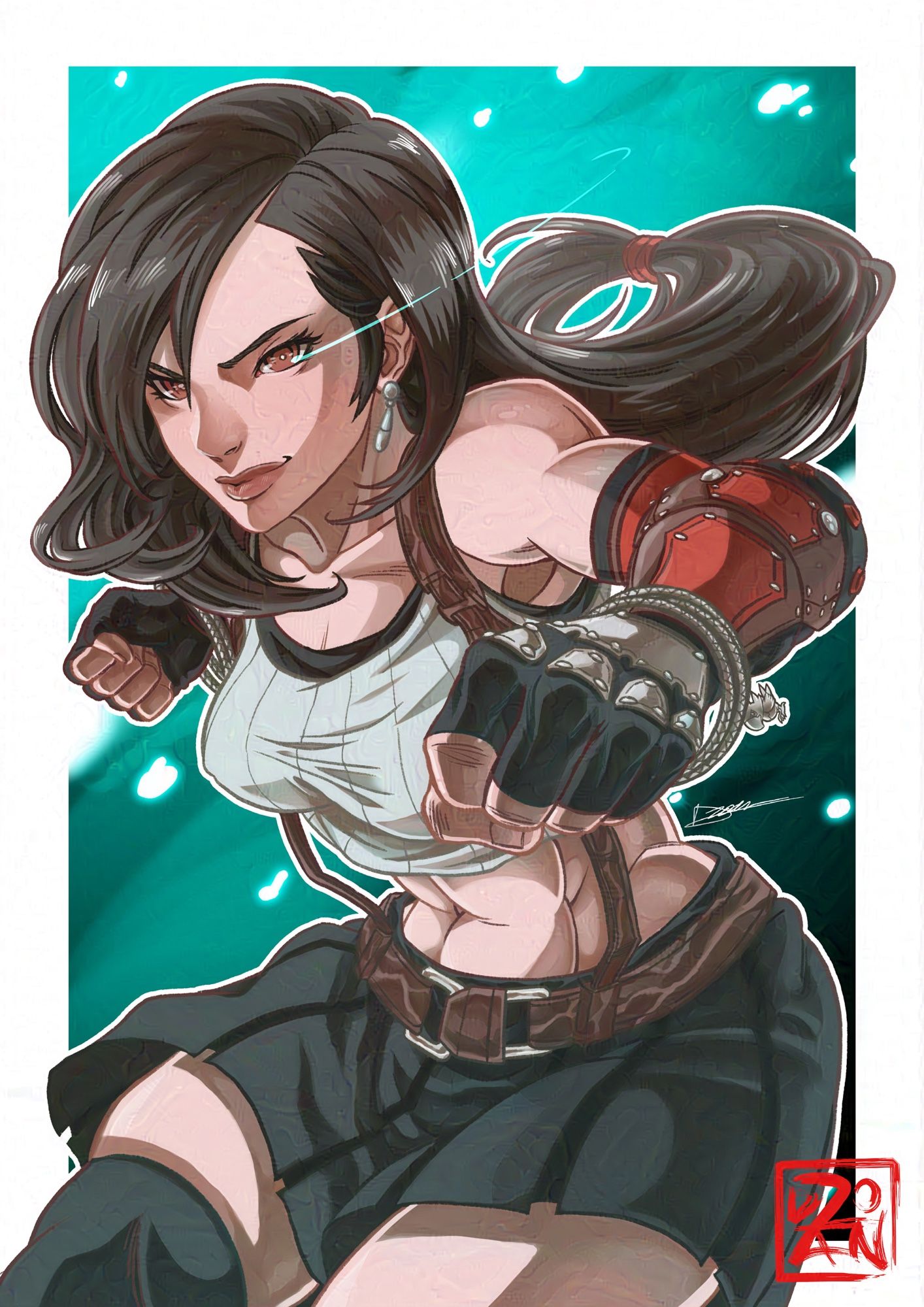 Fan art of Tifa Lockhart from Final Fantasy VII