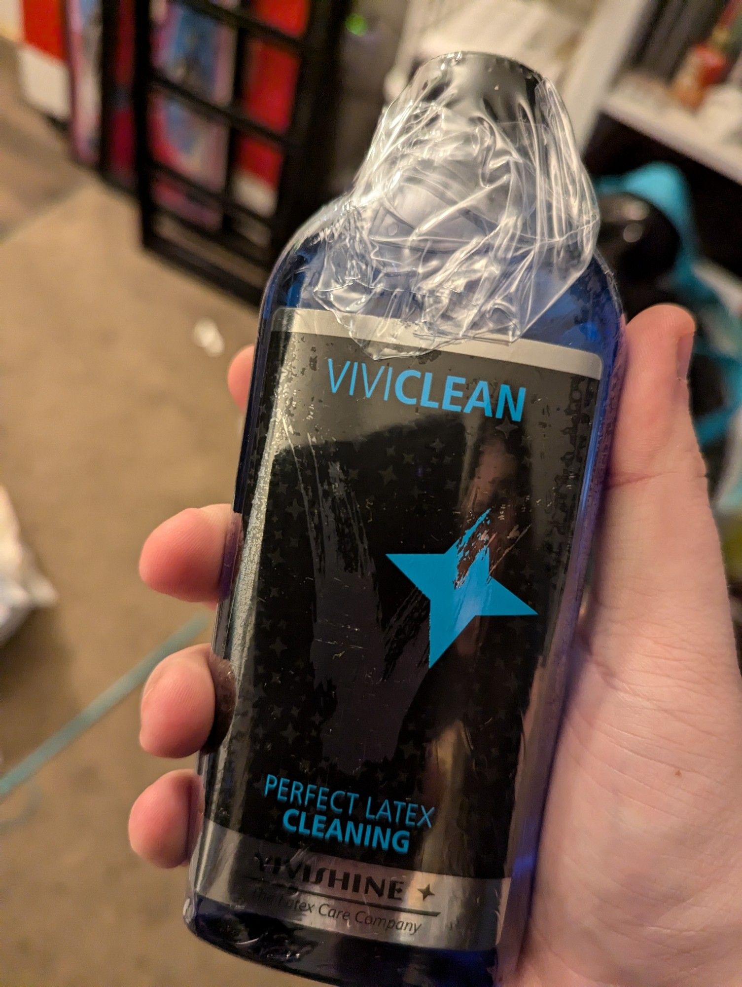 A still sealed bottle of vivishine viviclean