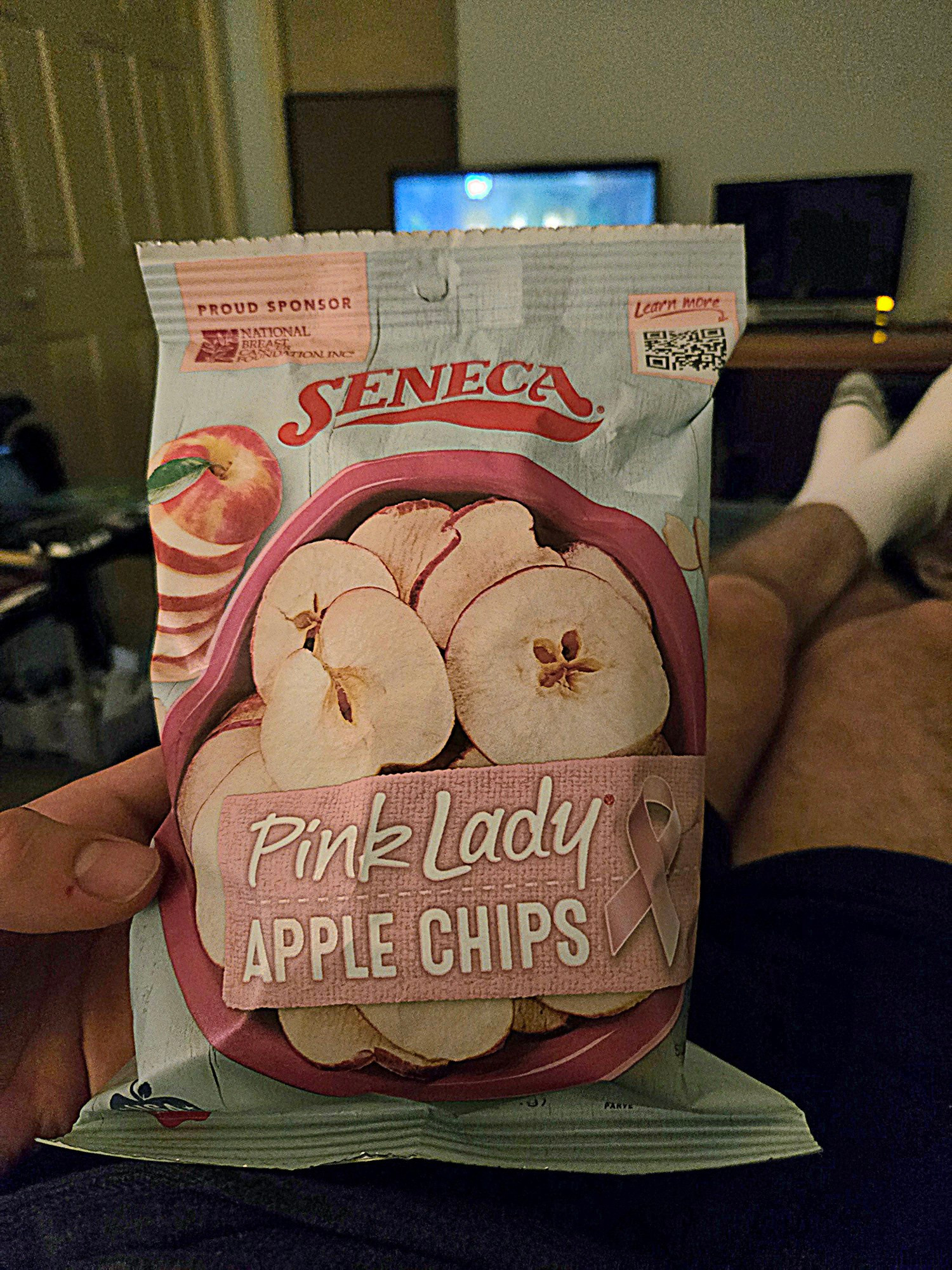 Bag of Seneca Pink Lady Apple Chips.