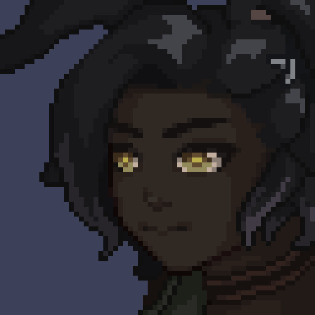 Pixel art portrait of Erenville from FF14