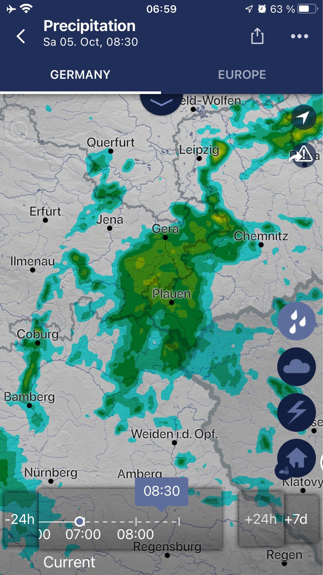 Screenshot Regenradar