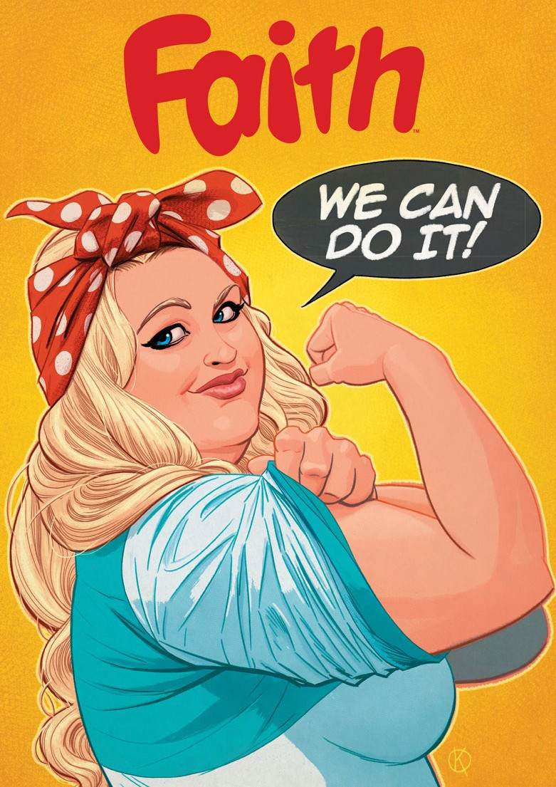 Faith comic cover art by Kano