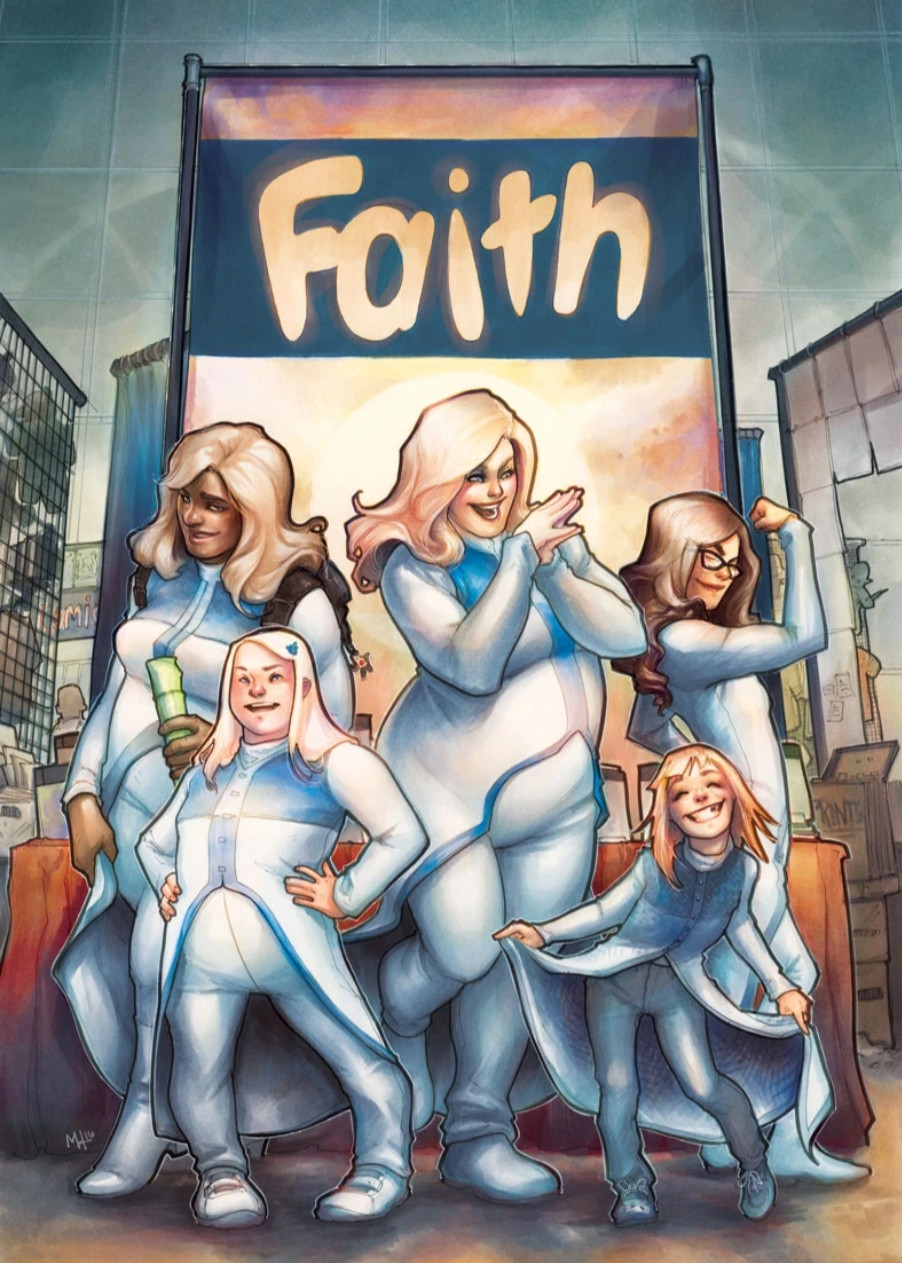Faith comic cover art by Meghan Hetrick