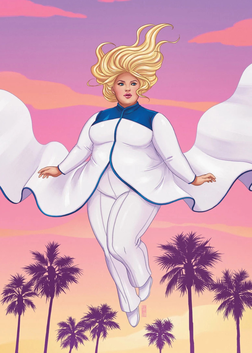 Faith comic cover art by Jen Bartel