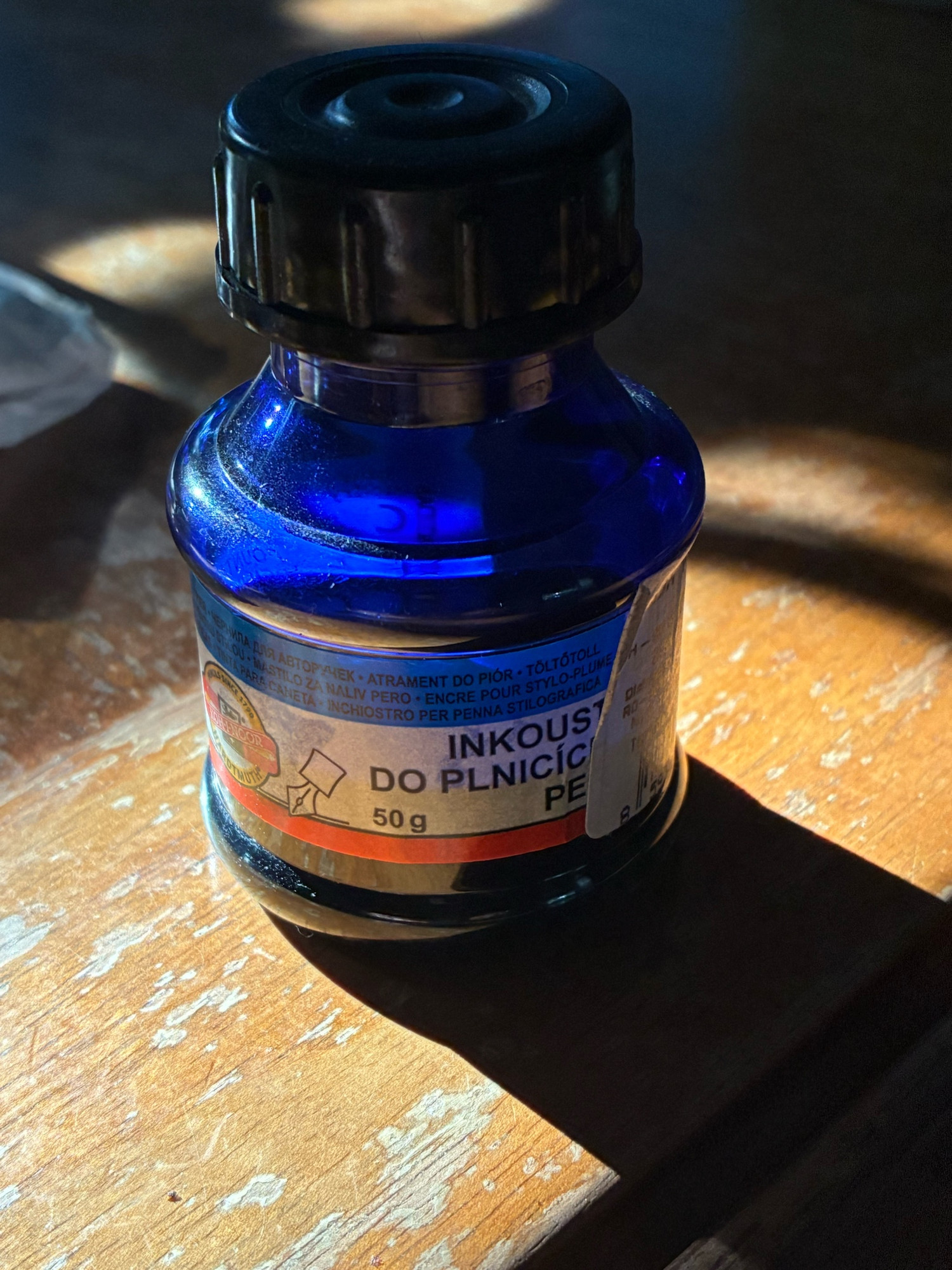 A bottle of ink