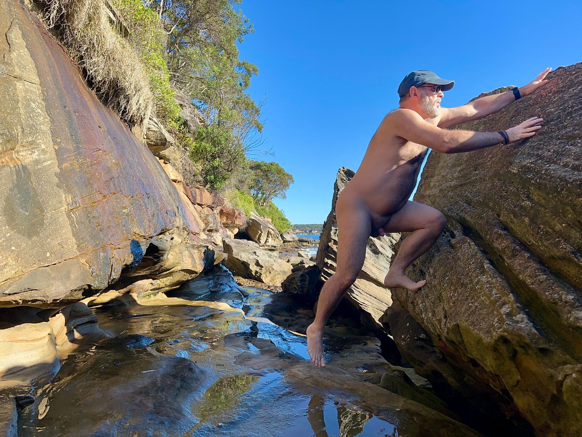 Exploring at the beach