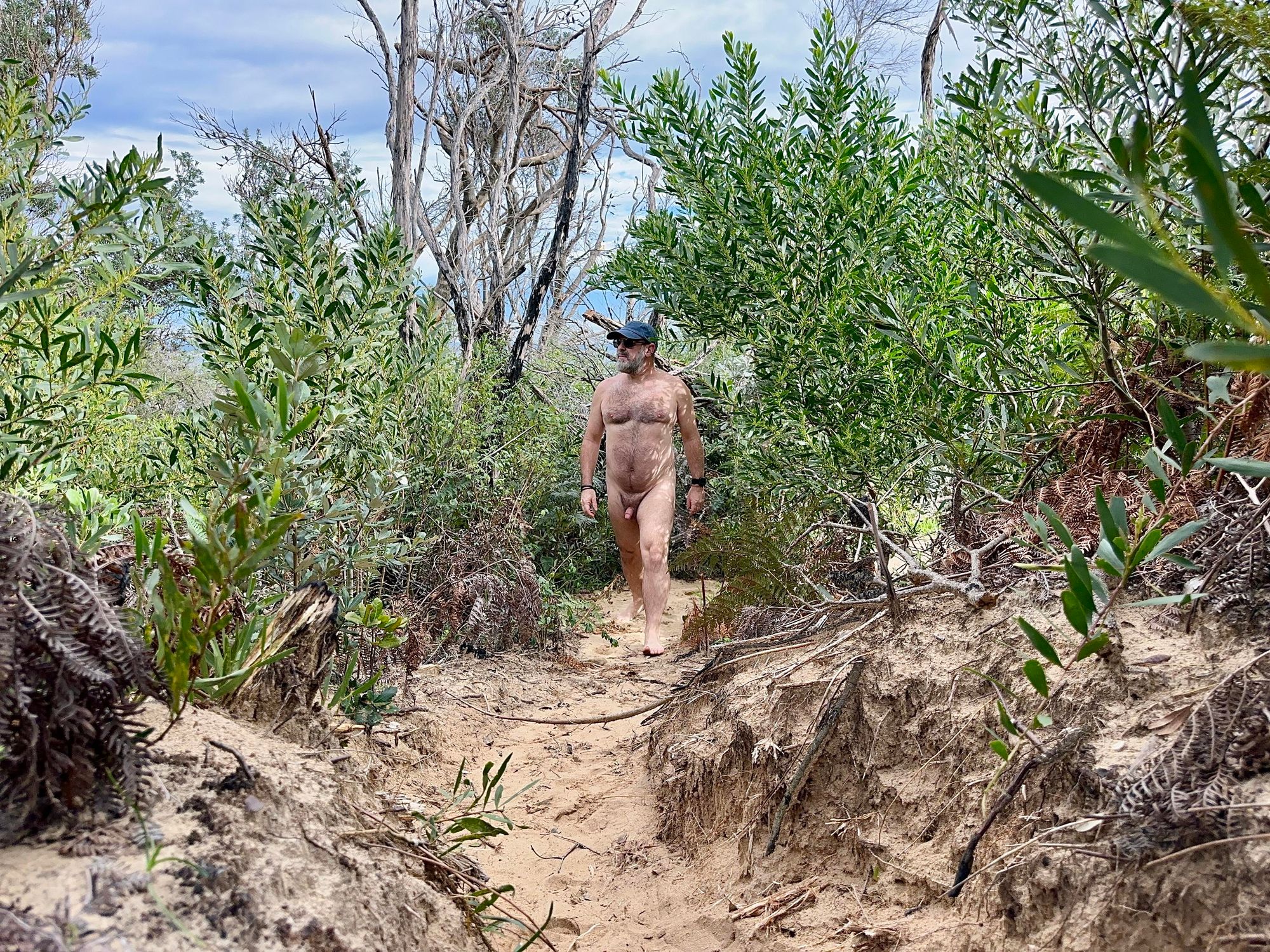 Me naked hiking in the Aussie bush