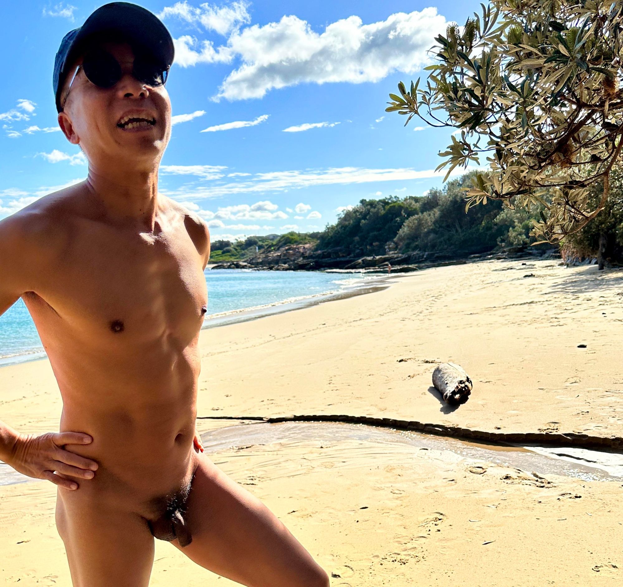 Nudist at the beach