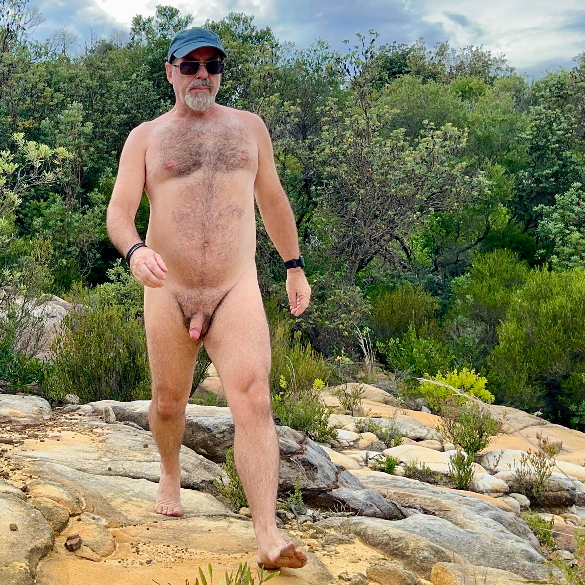 Naturism is for everyone. Me naked hiking in the Aussie bush.