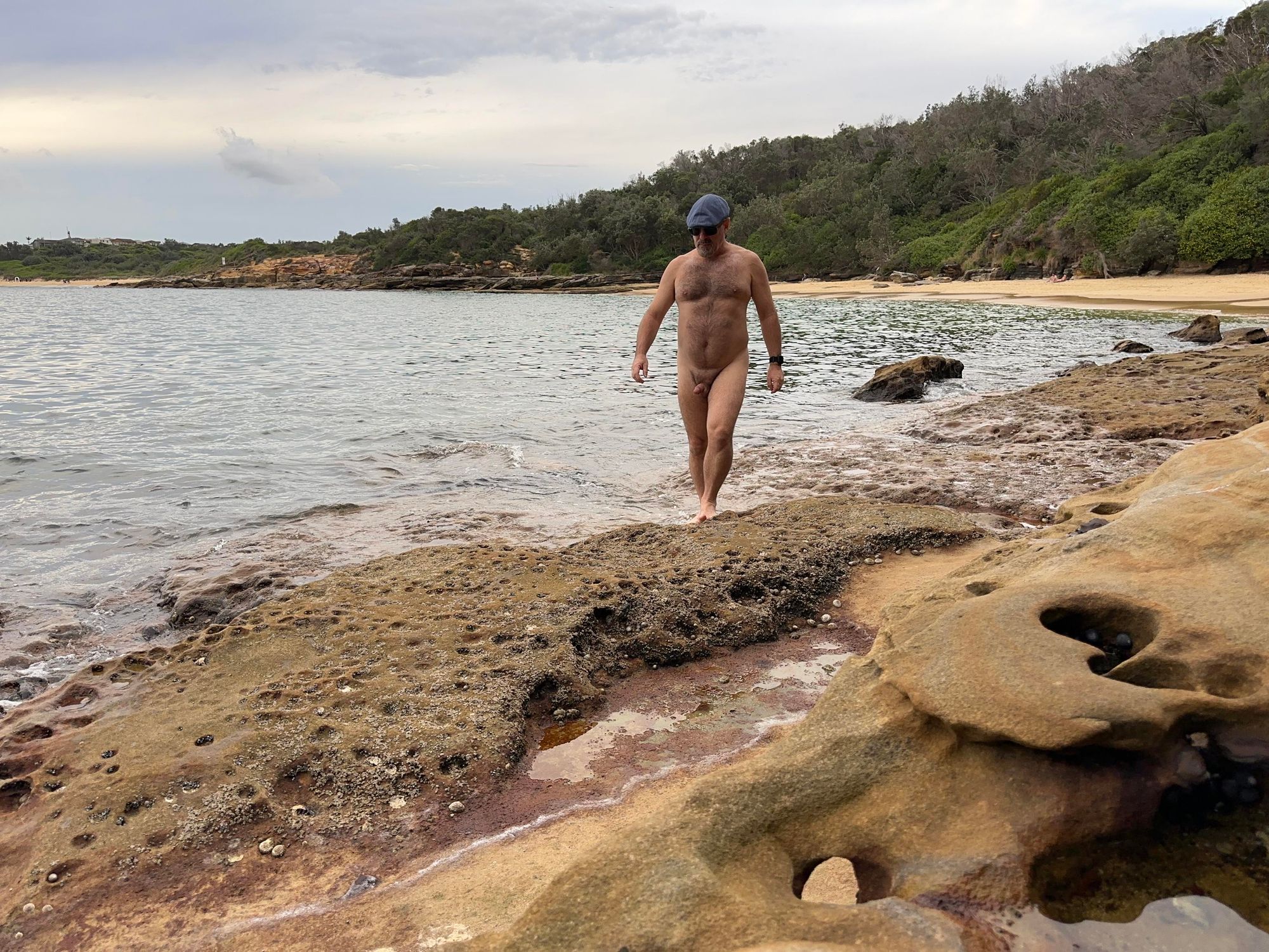 Naked at the beach