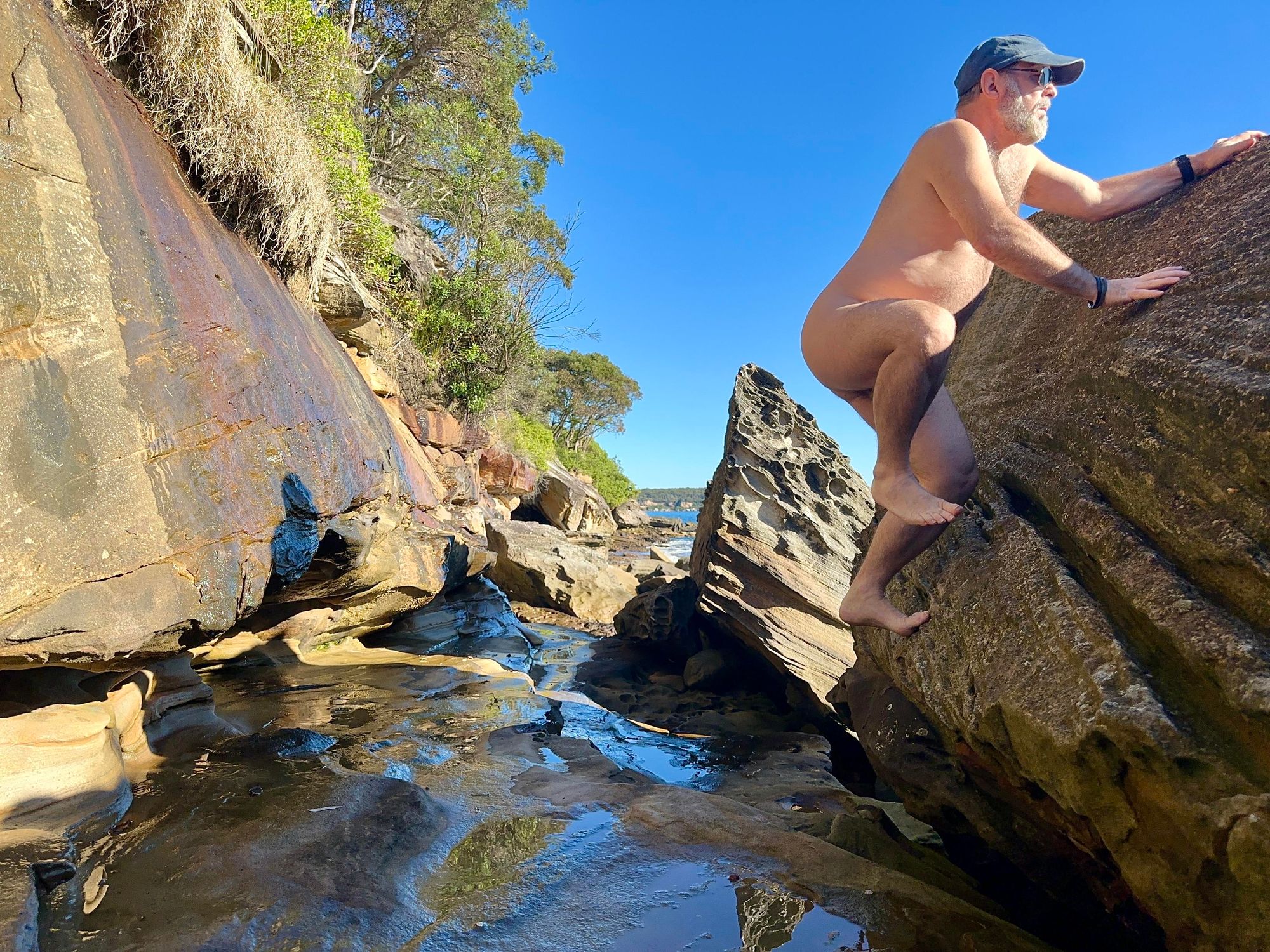 Exploring at the beach