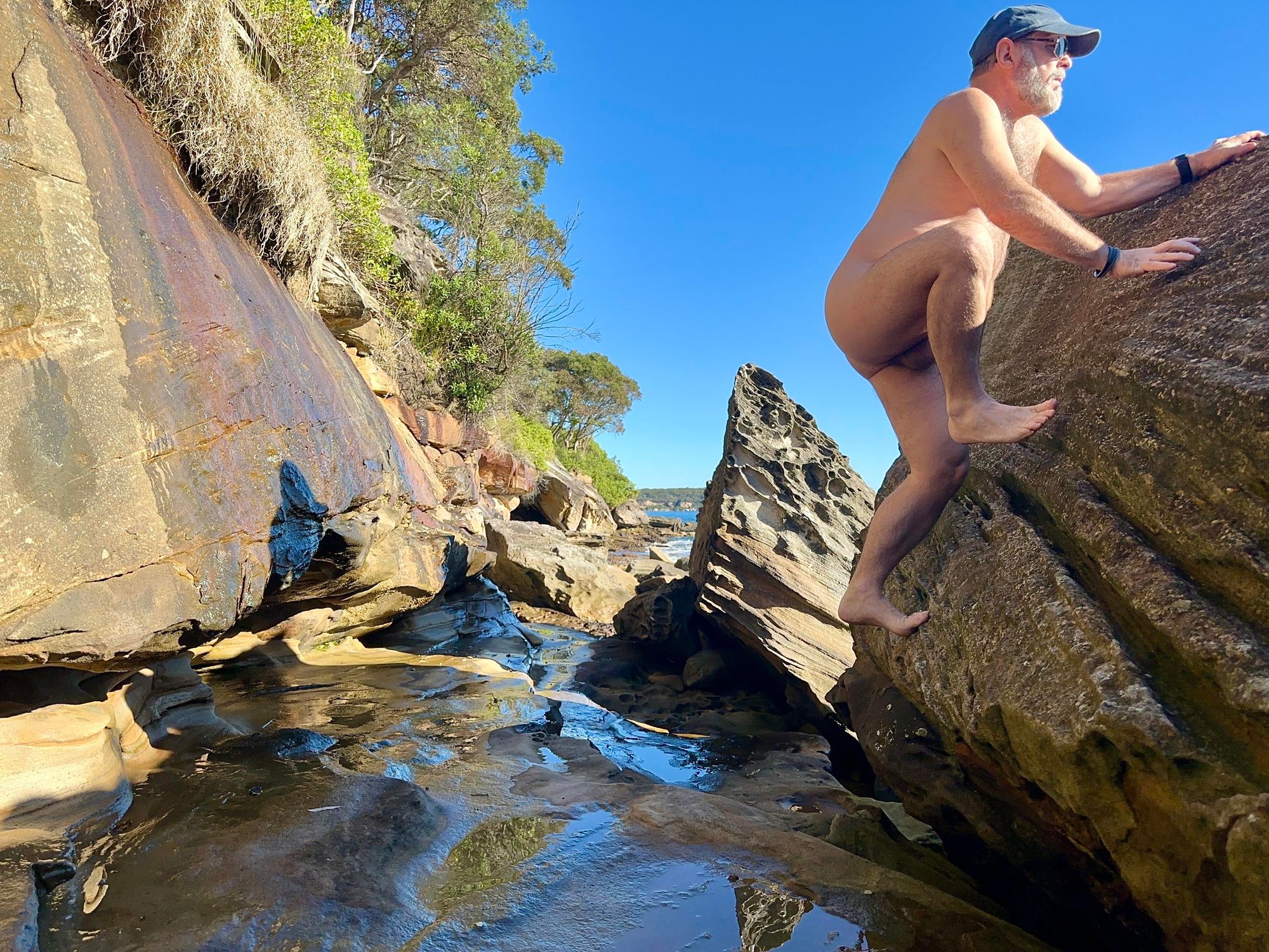 Exploring at the beach