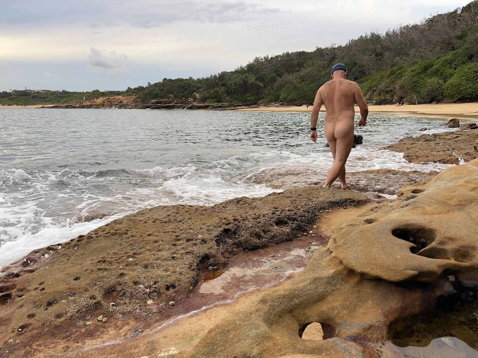 Naked at the beach