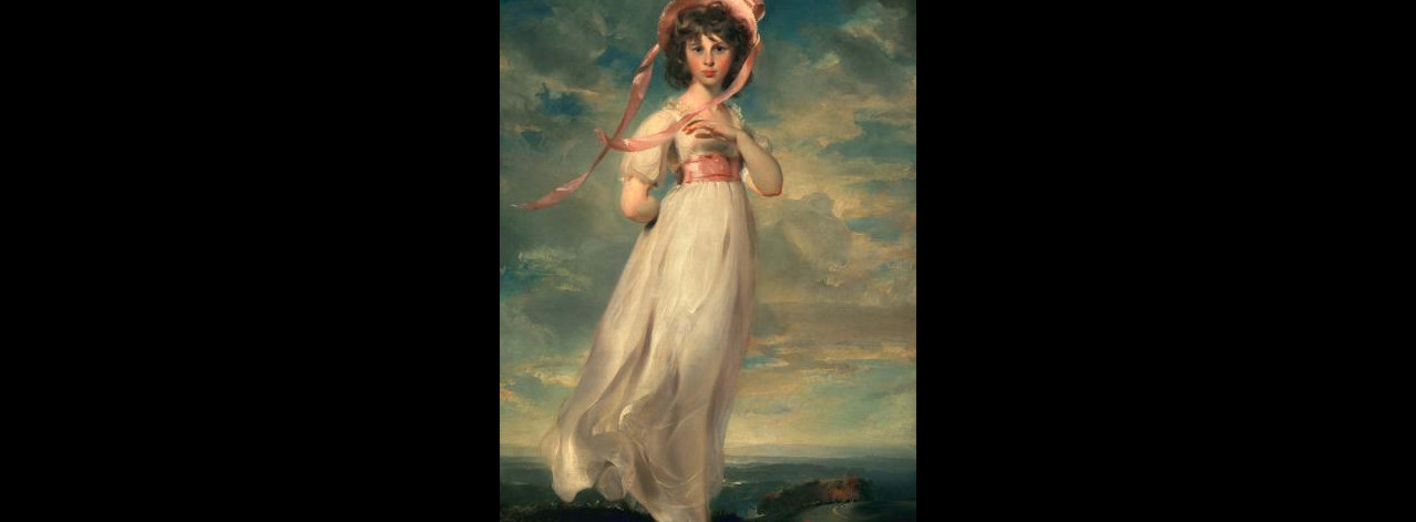 The painting "Pinkie" by Thomas Lawrence. It can be seen on display at the Huntington Library in San Marino, California