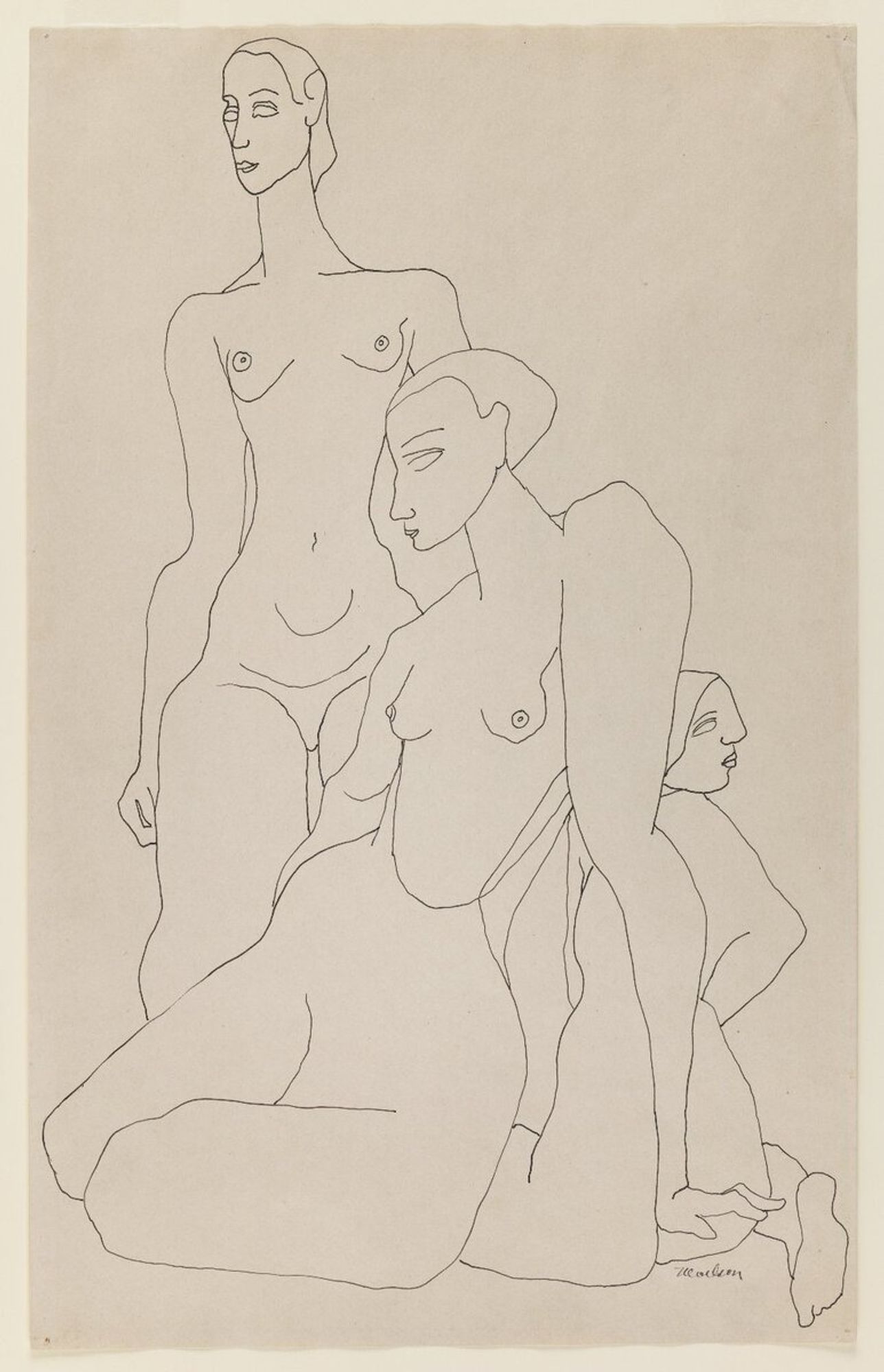 Three Female Figures