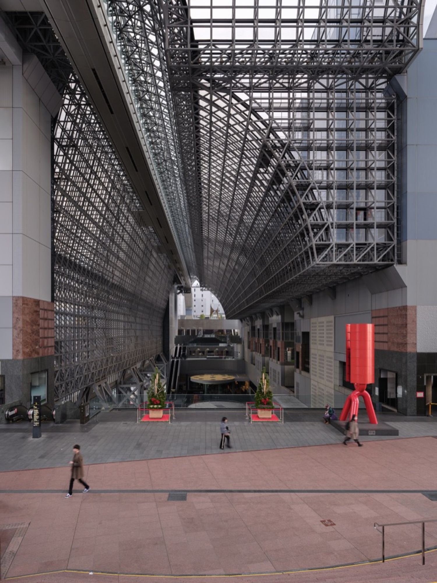 View from the staircase, which has 171 steps. The view of the huge structure covering the space is overwhelming.