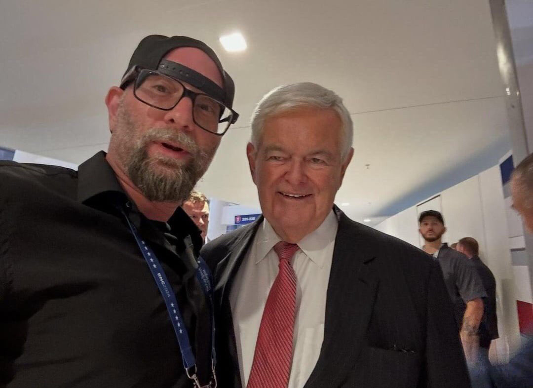 Vem Miller mit Newt Gingrich 