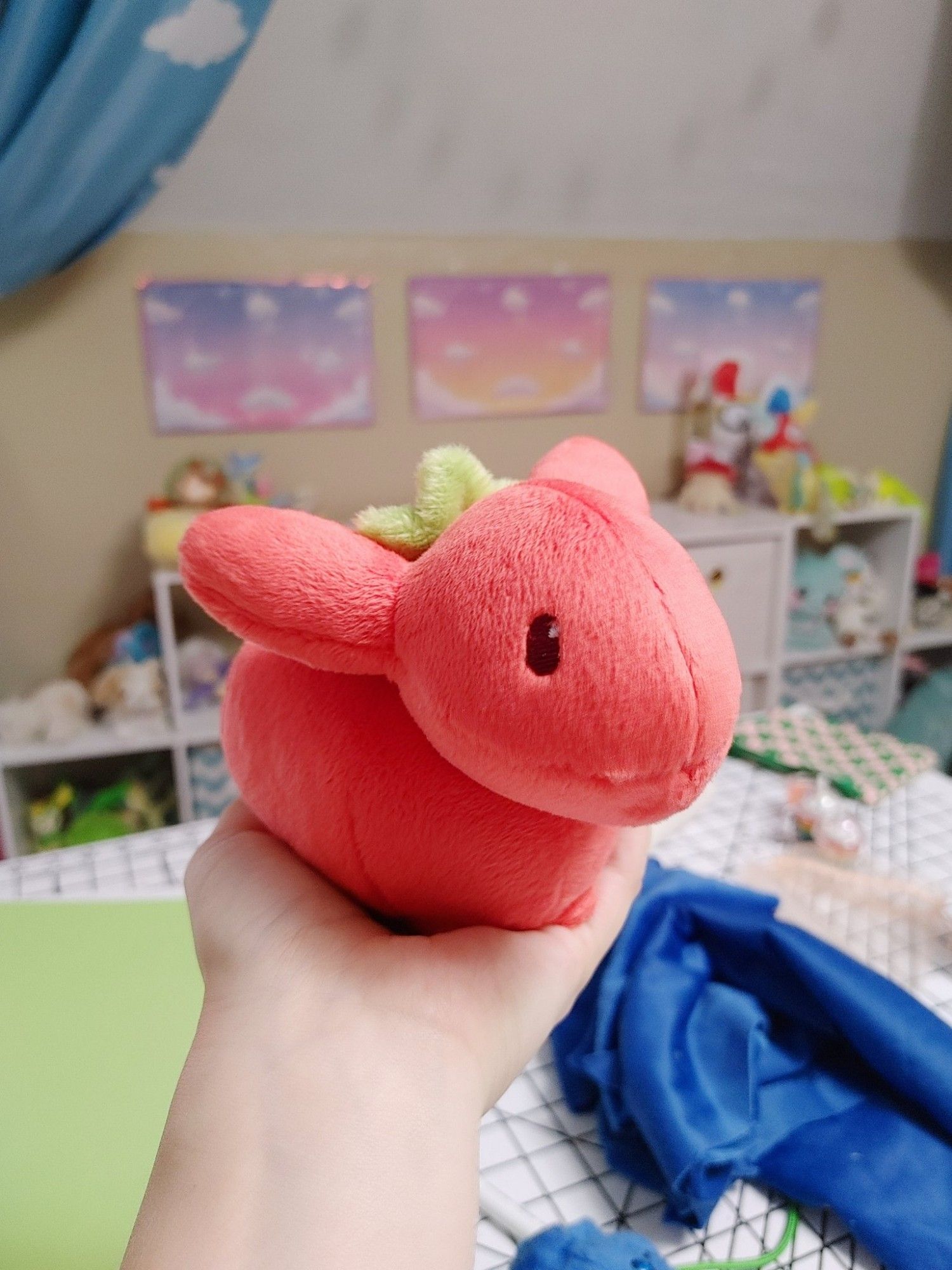 A tomato rabbit plushie