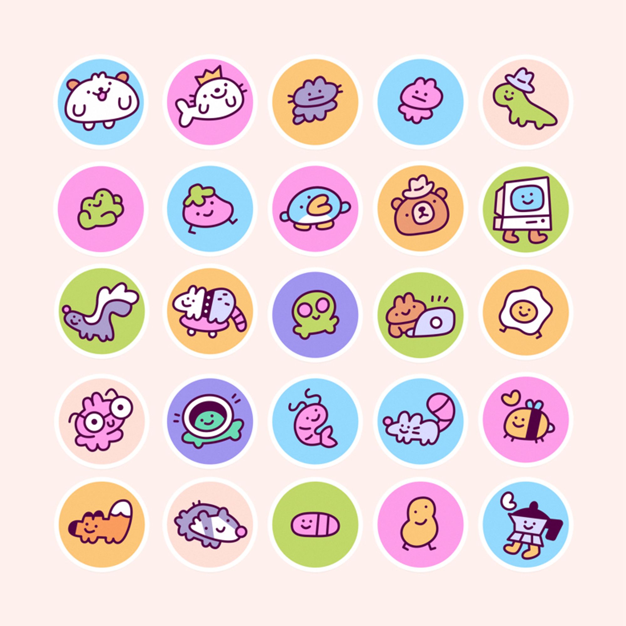 Example sheet of vector icons I drew