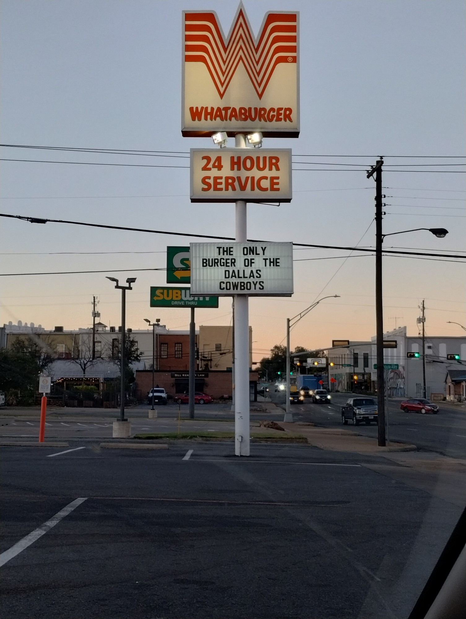 Whataburger sign