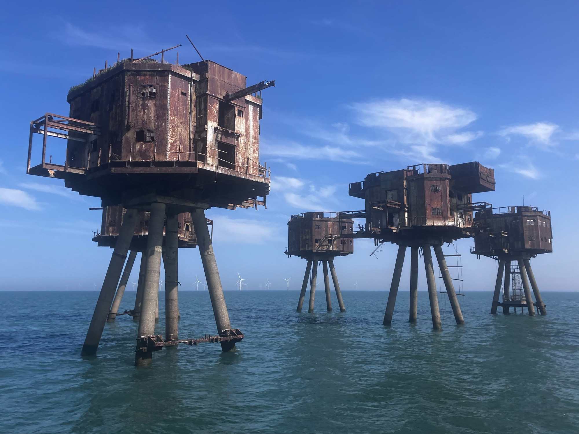Maunsell Forts off Whitstable, Kent, UK © Jon Dunn