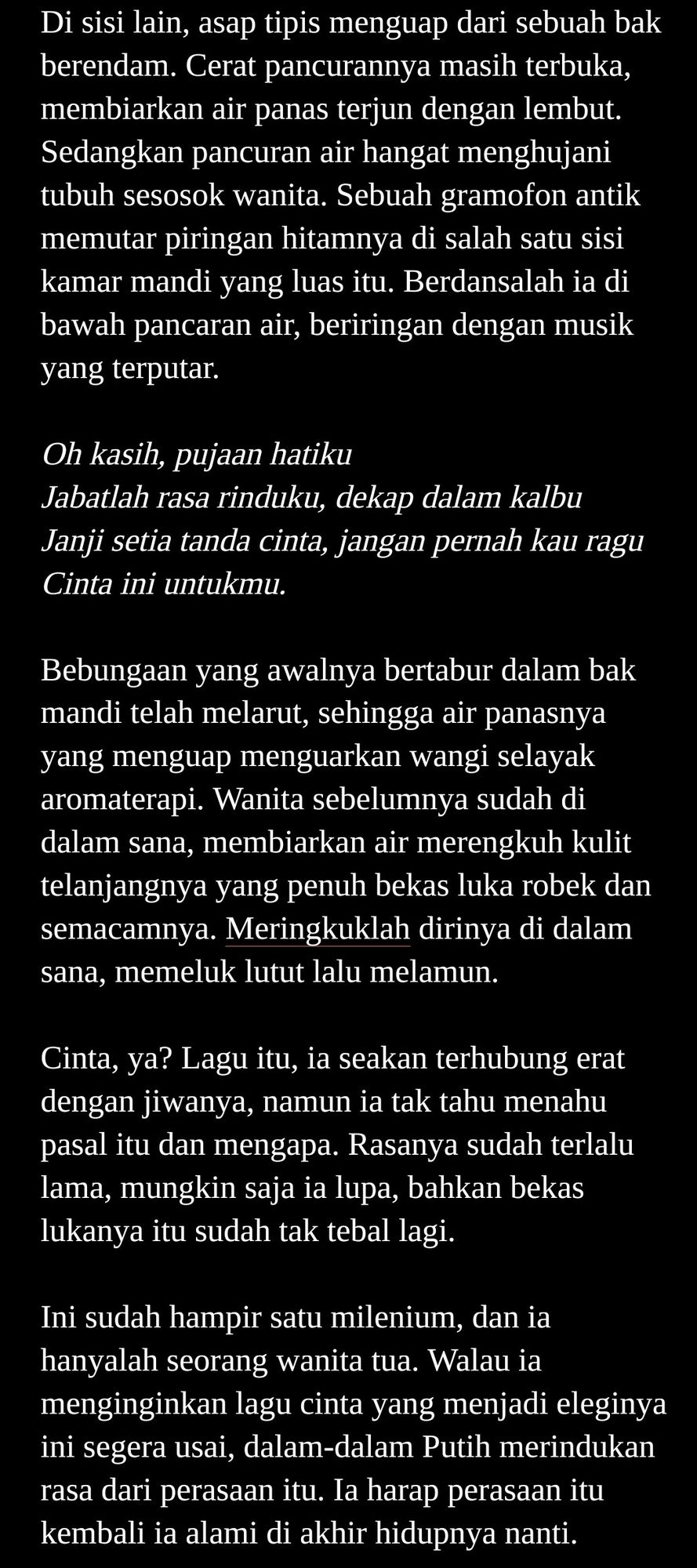 Part terbaru Kesatria Kabut yang ditulis Kierkegarrd di Wattpad.