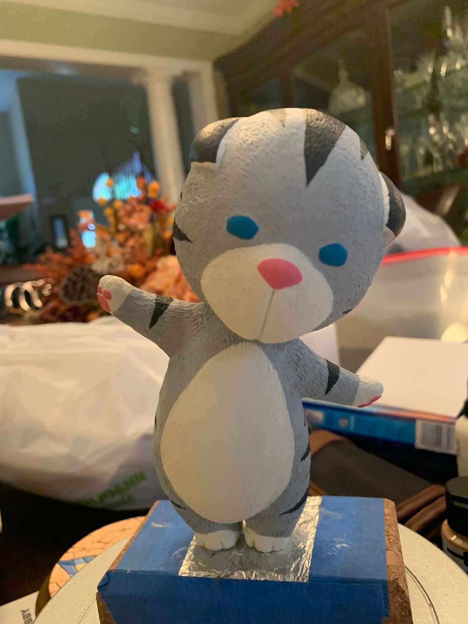 Sculpture of Chirithy from KH. Stripes are coming together.