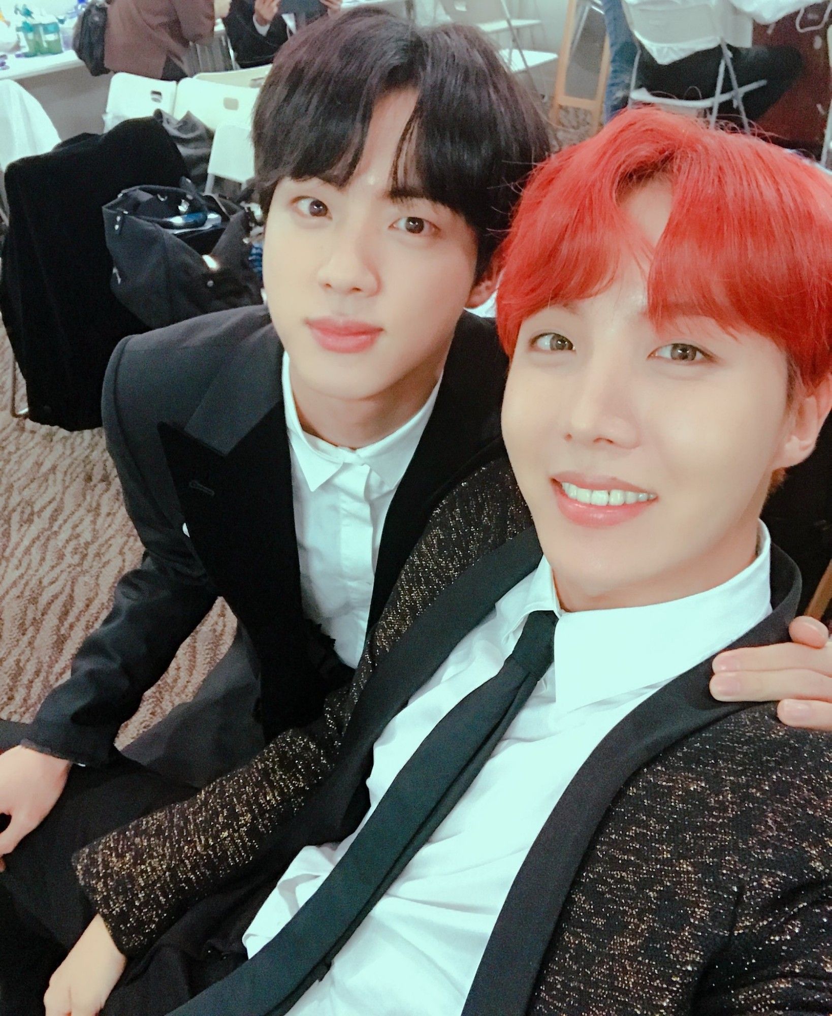 Seokjin and JHope selfie