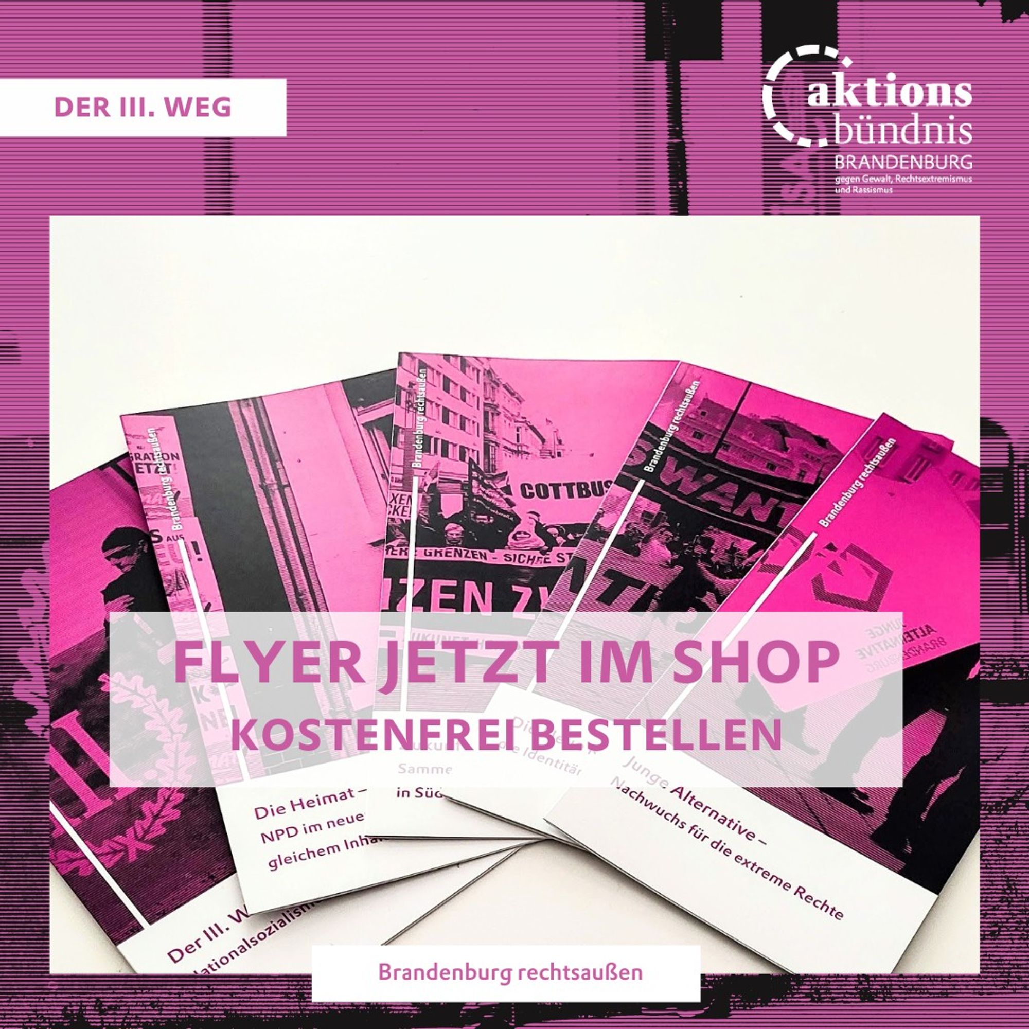 Flyer jetzt im Shop kostenfrei bestellen