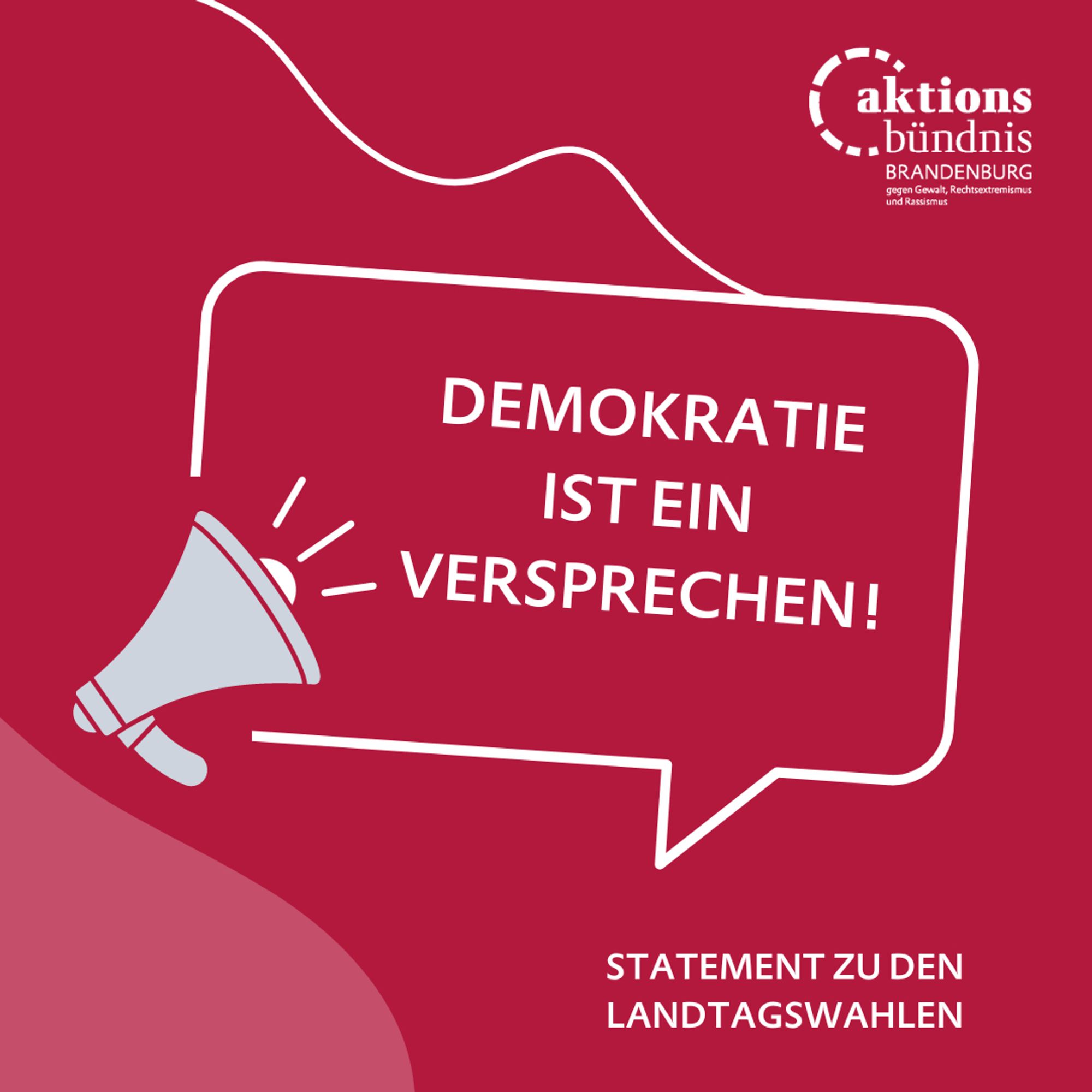 Demokratie ist ein Versprechen!

Statement zu den Landtagswahlen