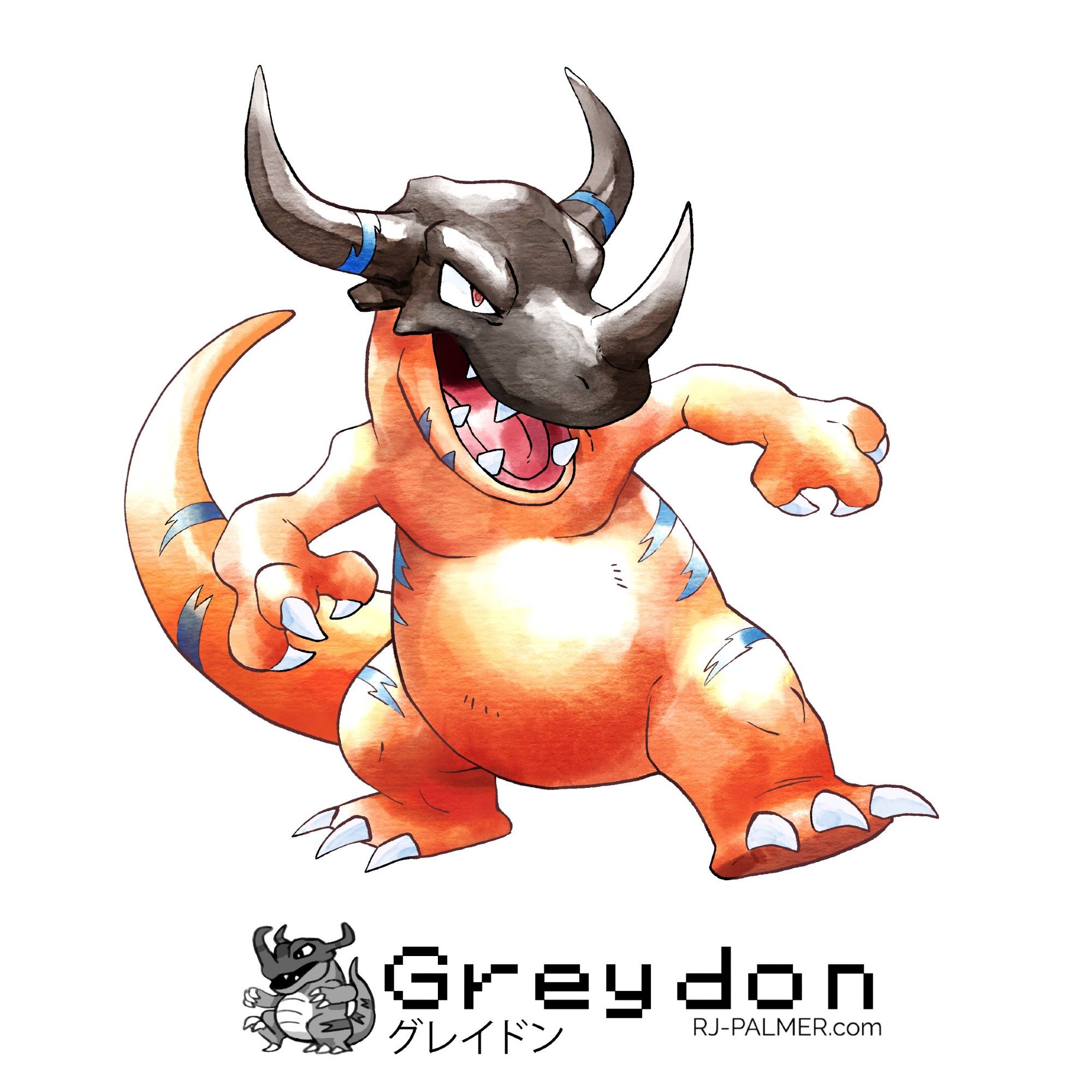 Ken Sugimori Style Greymon