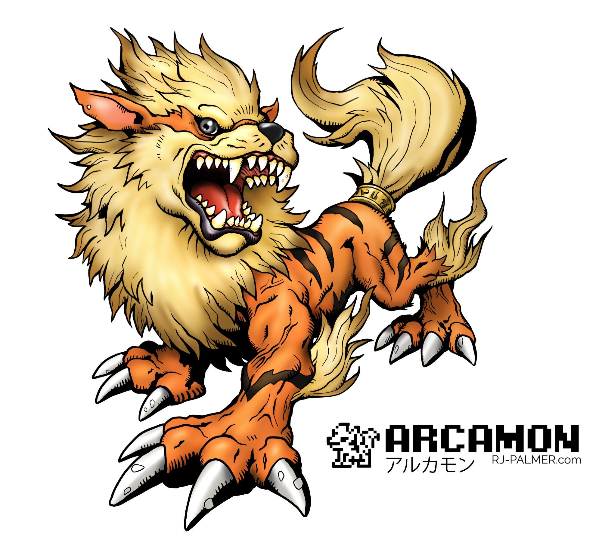 Digimon style Arcanine 