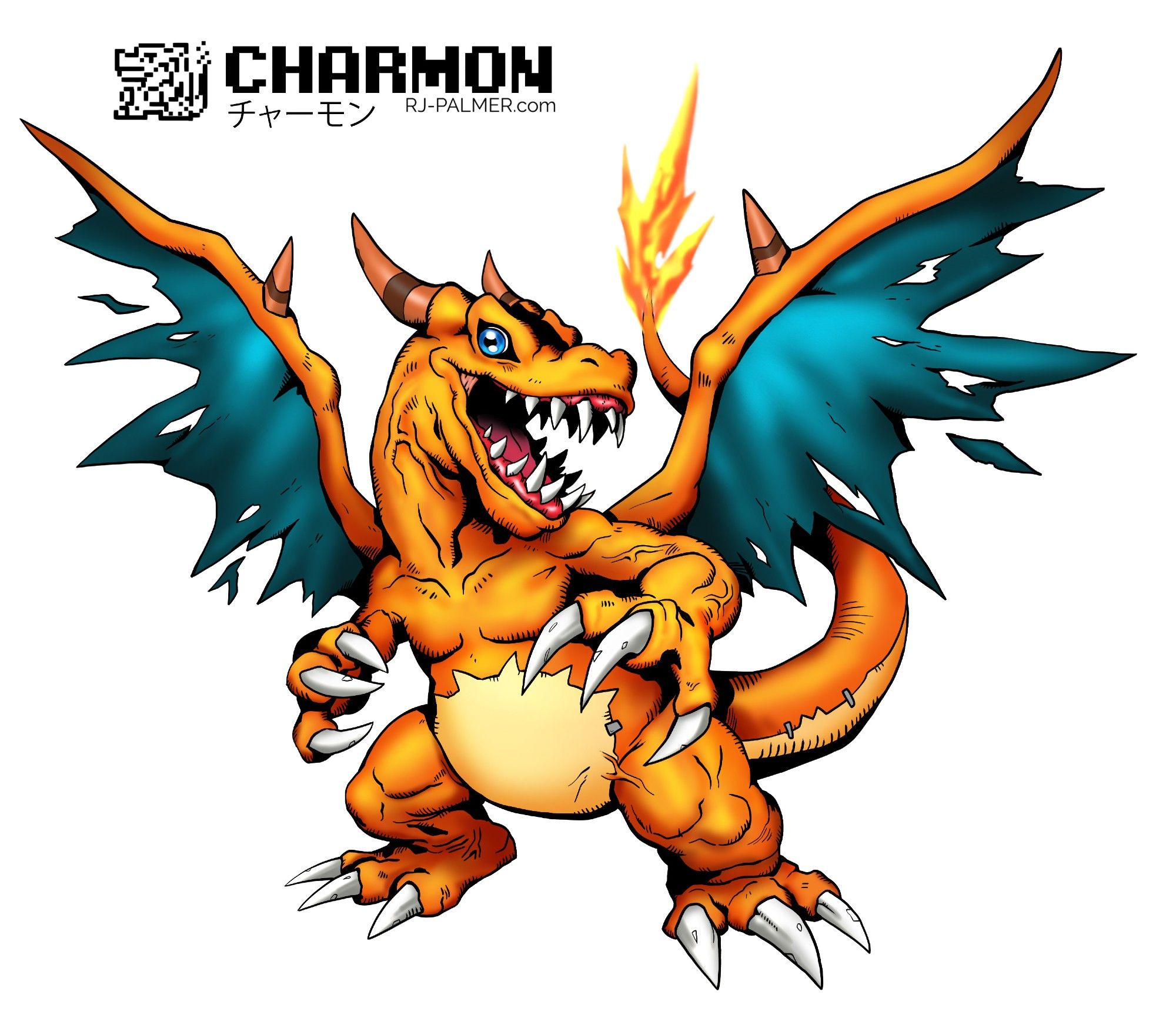 Digimon style Charizard