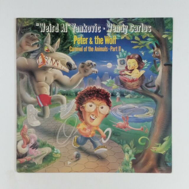 picture of a vinyl jacket of Weird Al and Wendy Carlos' collaboration album "Peter and the Wolf"