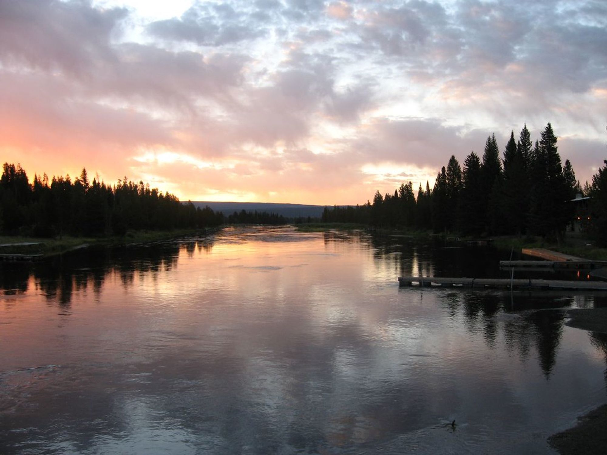 The Henry's Fork River at sunrise. Picture available under the Creative Commons license from https://www.flickr.com/photos/kenlund/1272891993