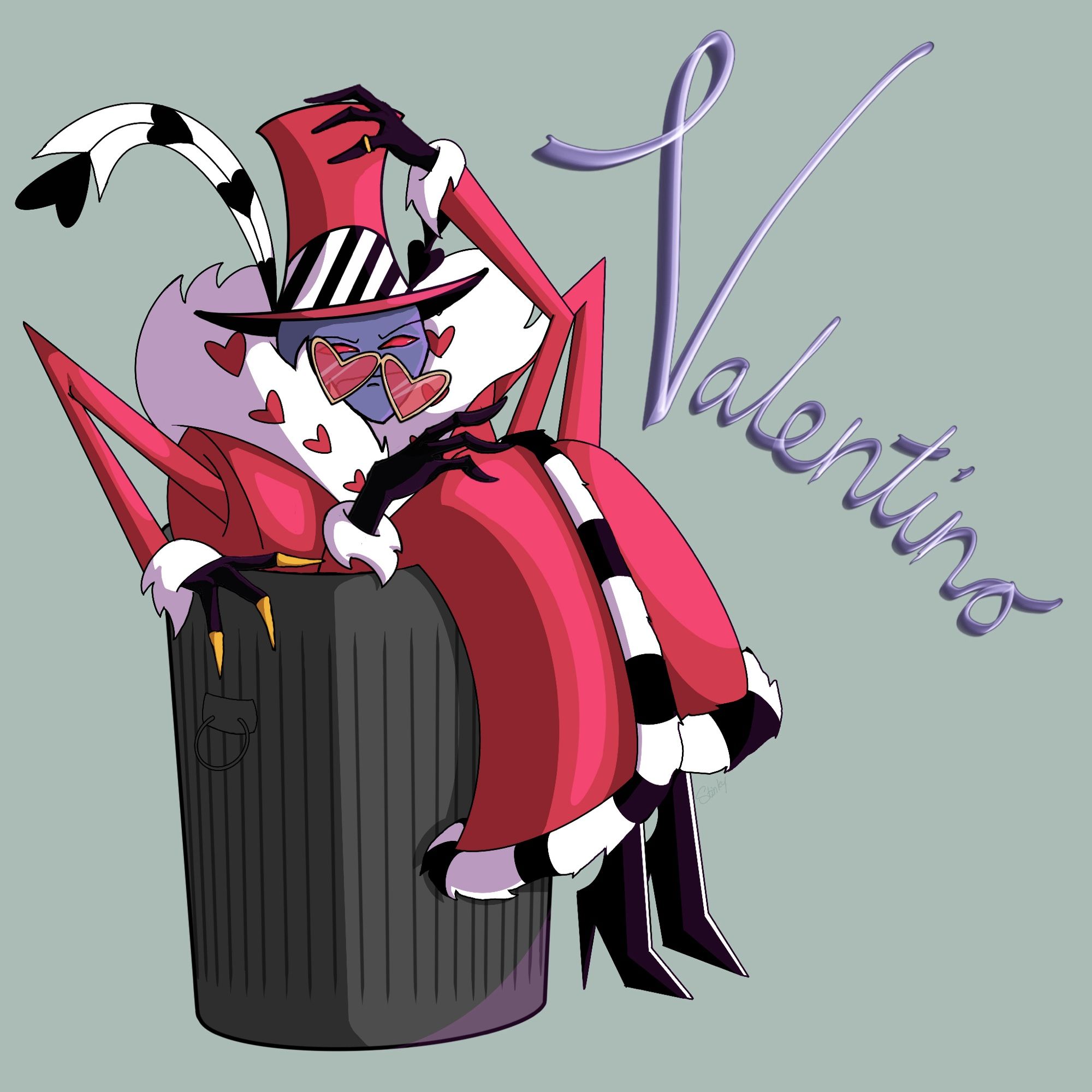 Valentino is where he belongs 

#hazbinhotel #hazbinhotelfanart #valentinofanart