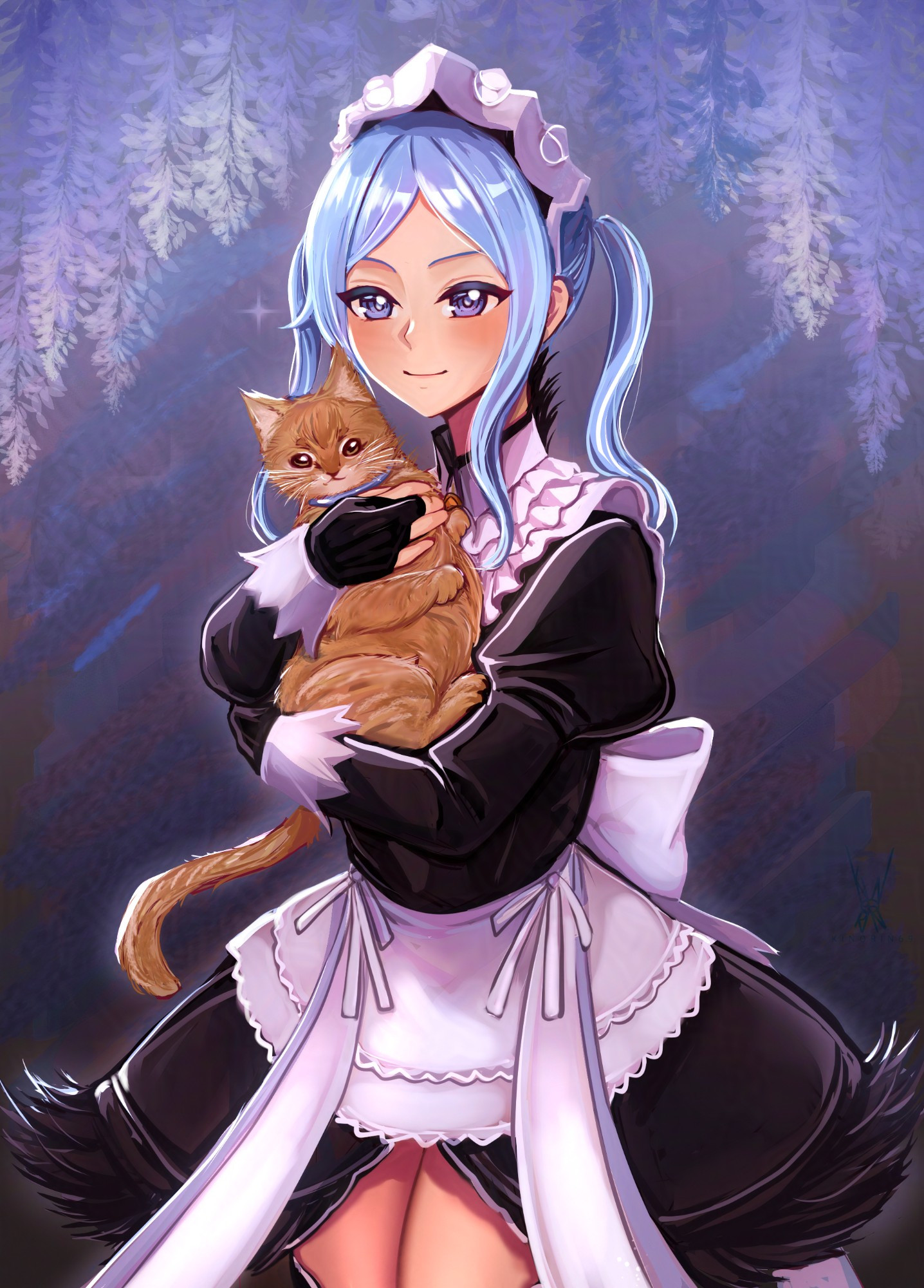 Flora and client's cat commissioned

 #フローラ #ファイアーエムブレム #FireEmblemFates