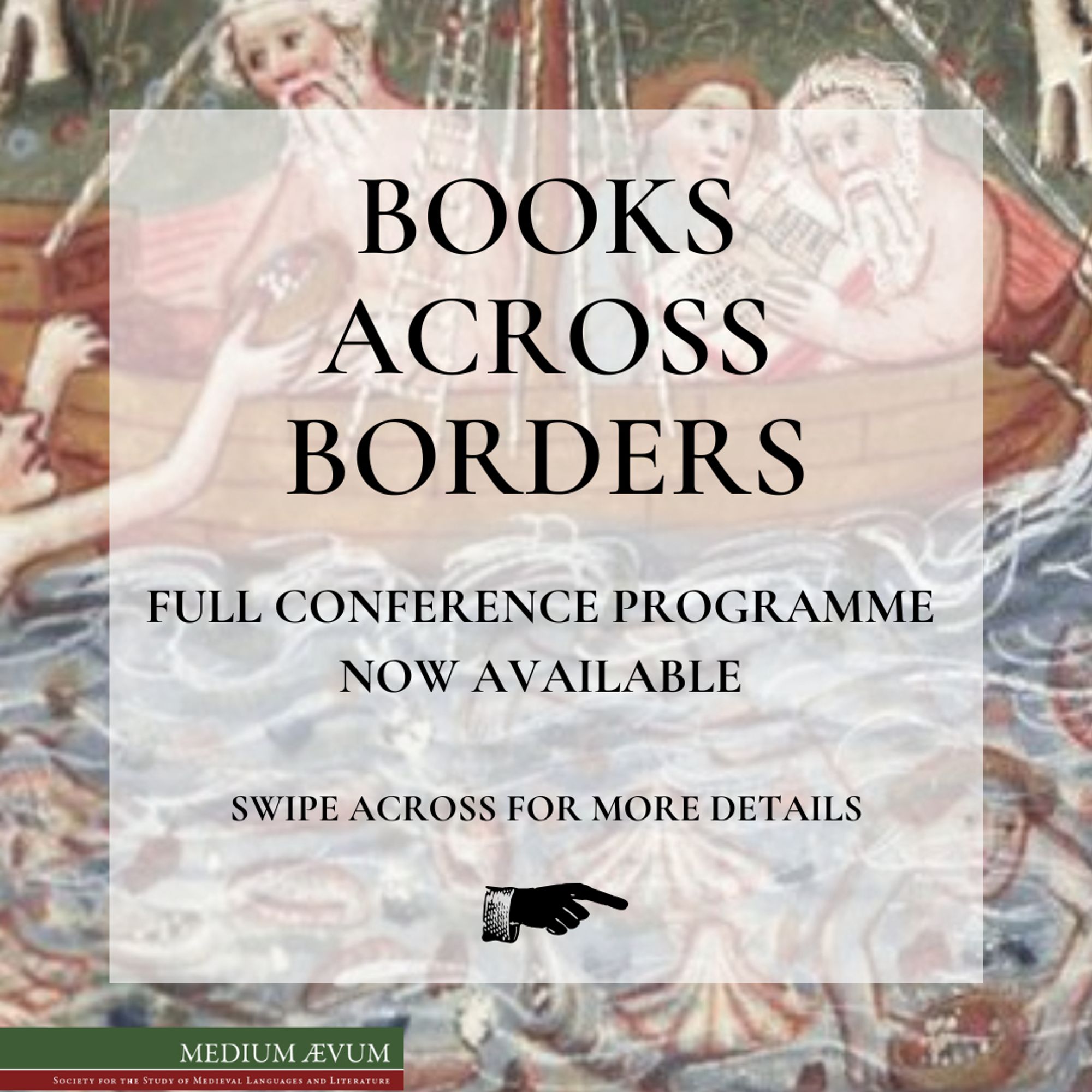 BOOKS ACROSS BORDERS
FULL CONFERENCE PROGRAMME 
NOW AVAILABLE 

SWIPE ACROSS FOR MORE DETAILS