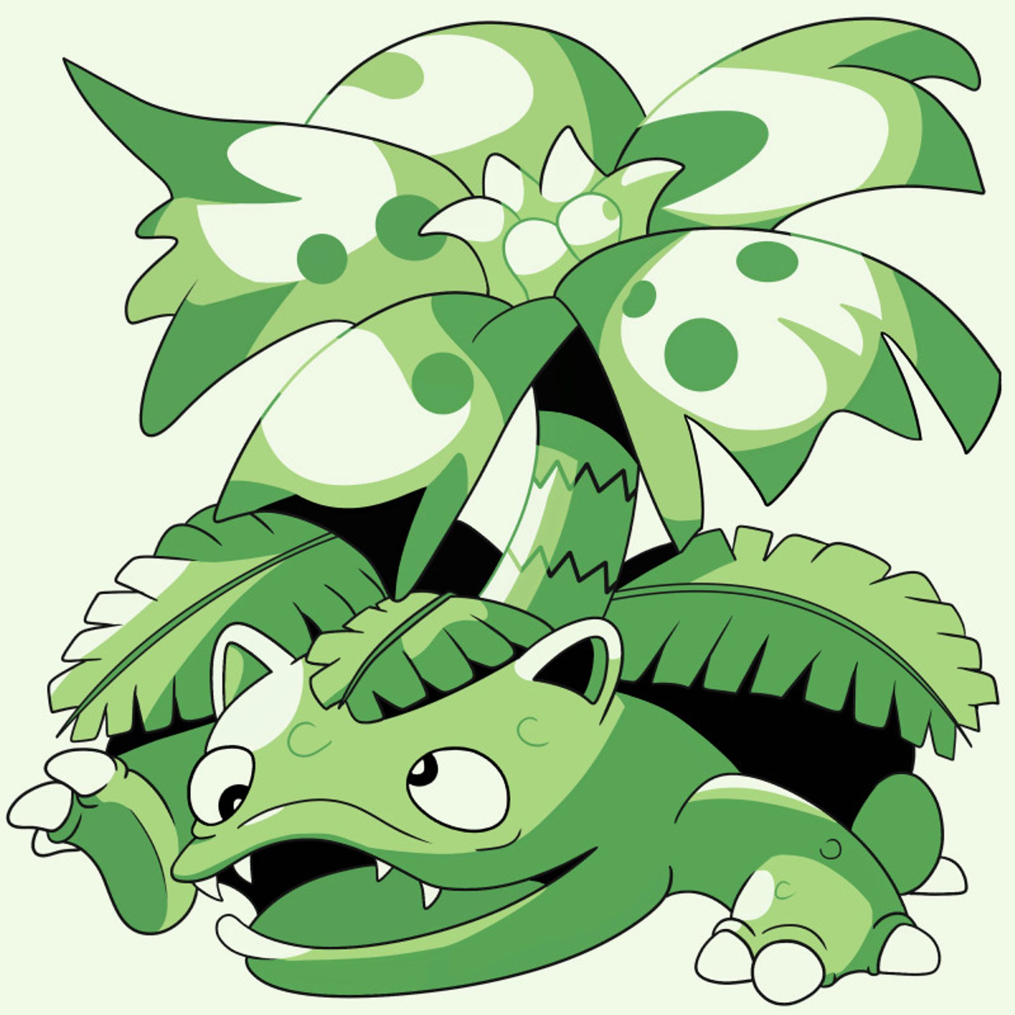 Redraw of the Pokemon Green sprite of Venusaur.