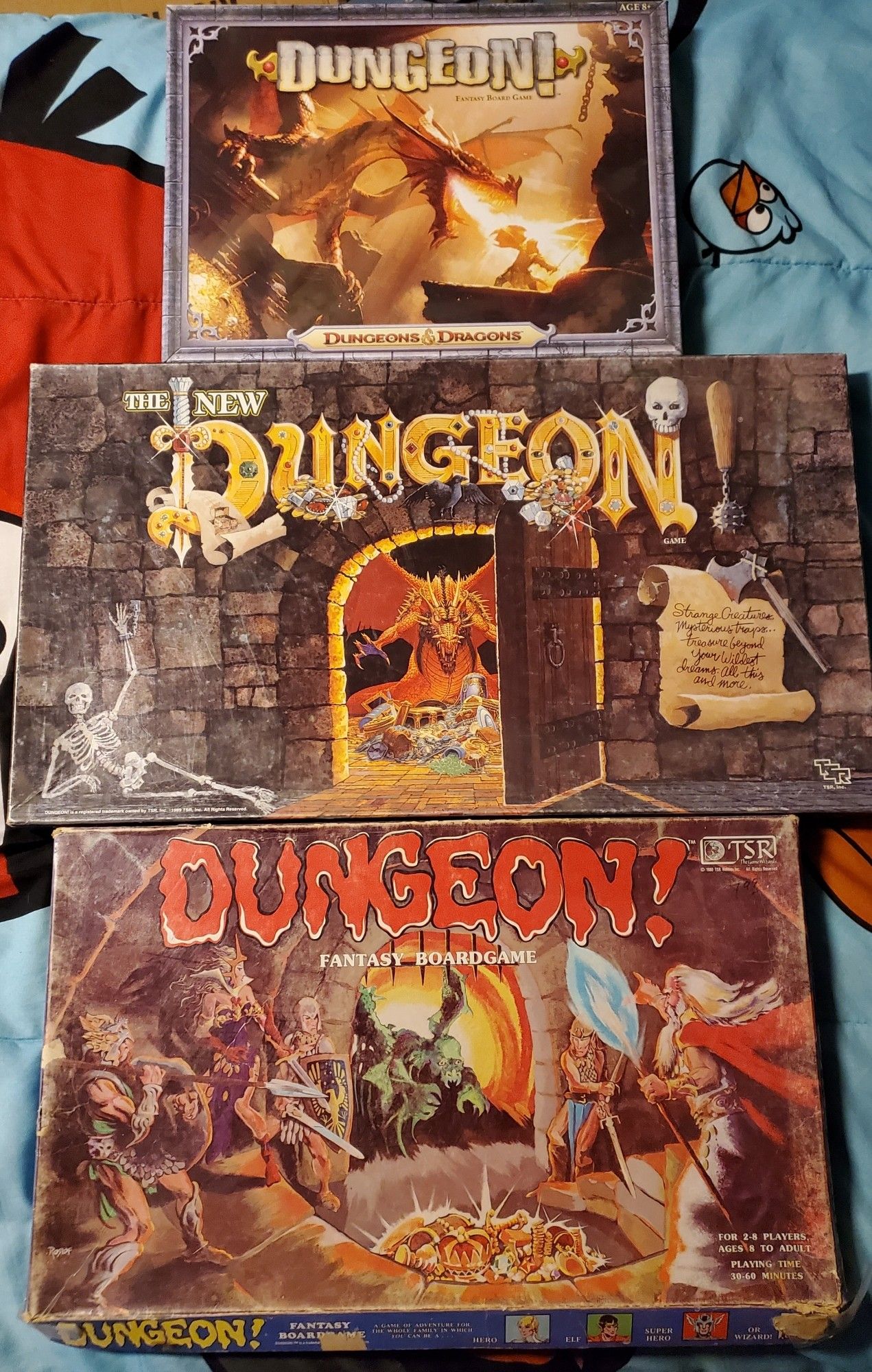 3 edition of Dungeon! boardgame