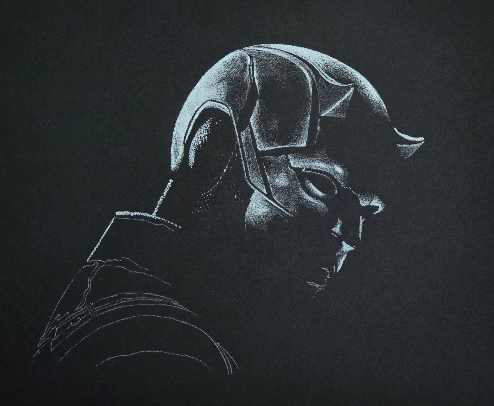 Some good progress in the development of a Daredevil illustration