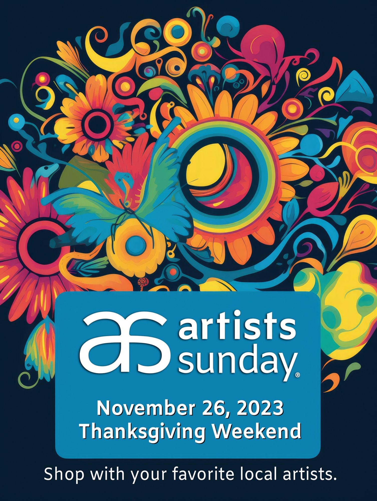 Sunday November 26 make sure to support your local artist and buy unique gifts for your family and friends