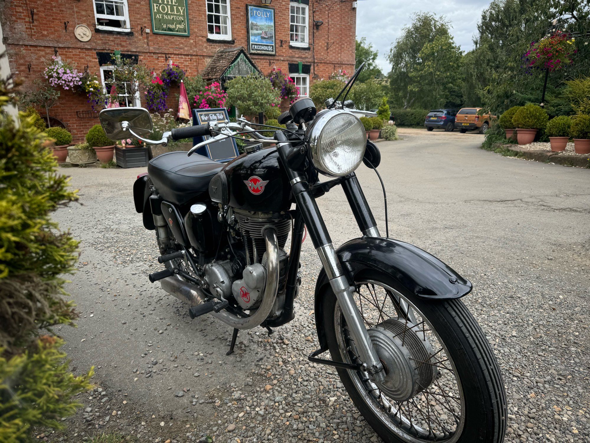 1954 Matchless G80 at The Folly, Napton